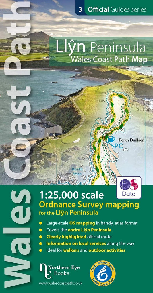OS North Wales Coast Path Map - Llyn Peninsula