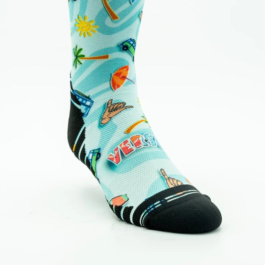 Summer Vibes Active Crew Sock