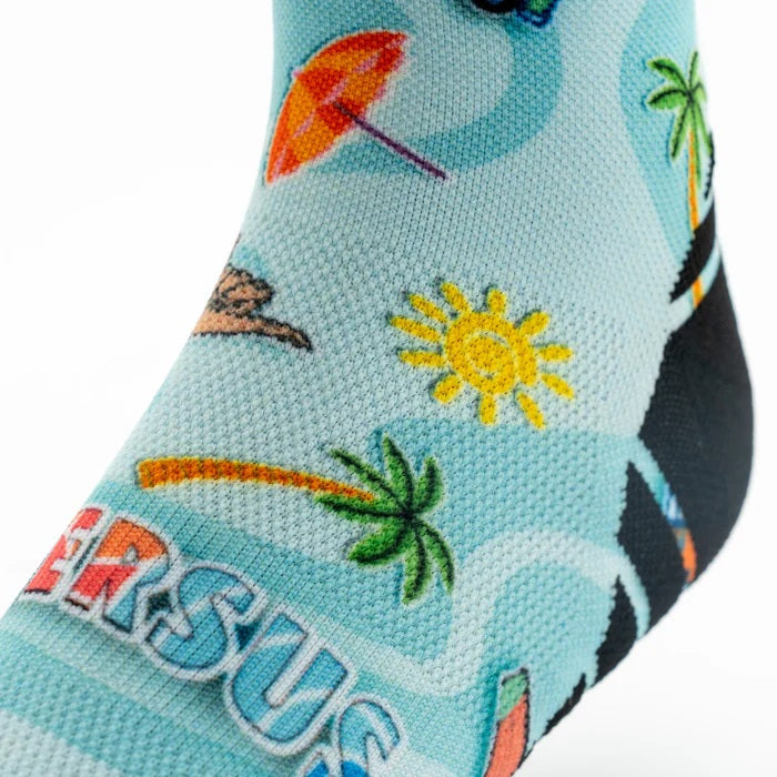 Summer Vibes Active Crew Sock