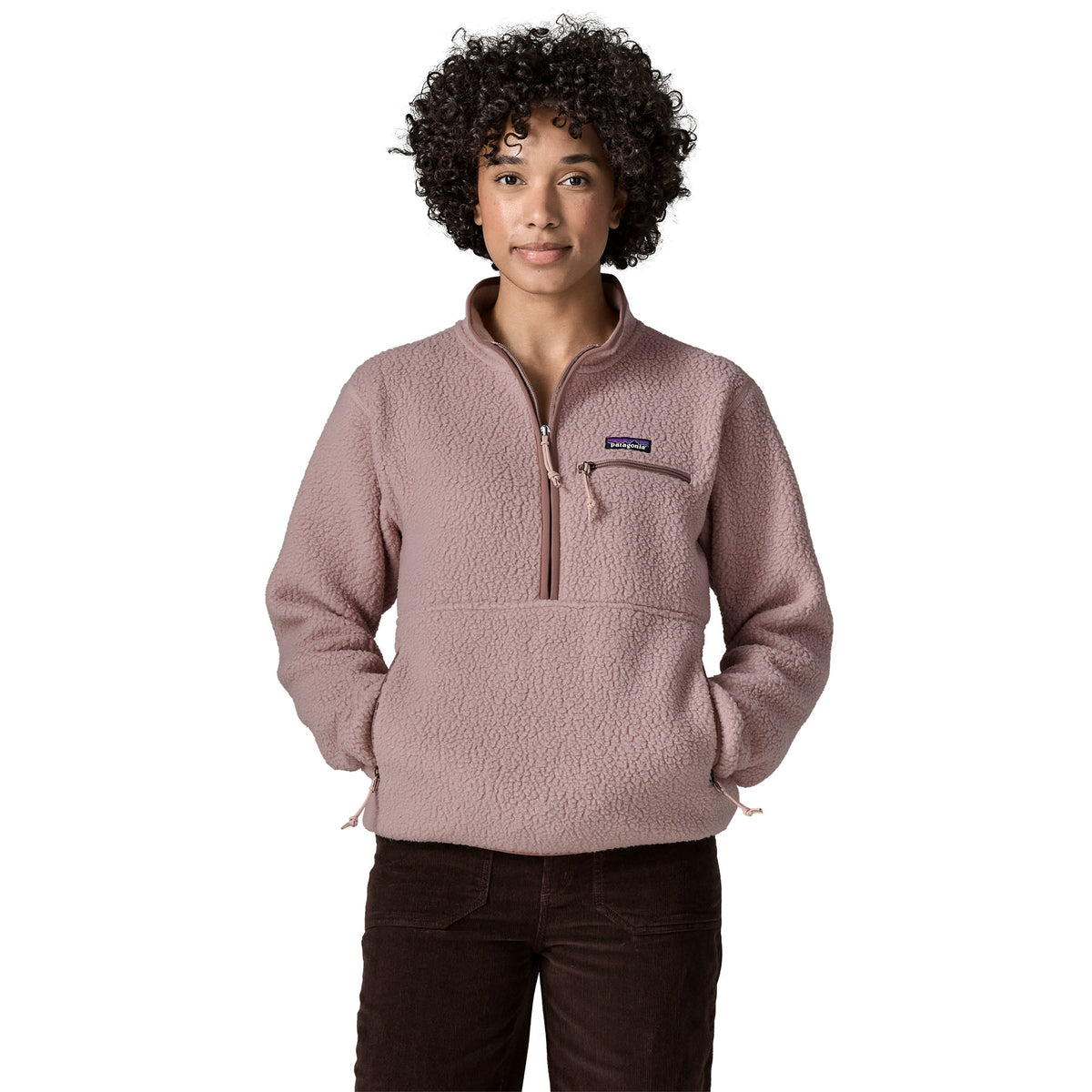 Women's Retro Pile Marsupial Fleece Pullover