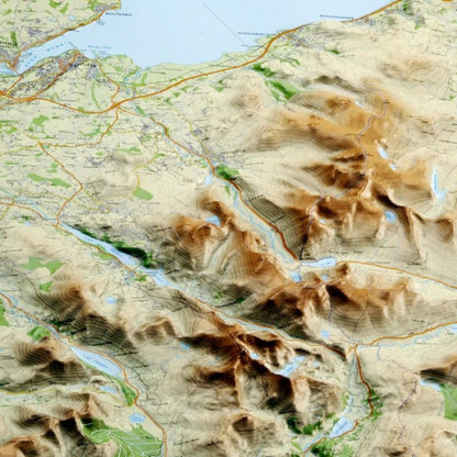 Snowdonia Relief Map