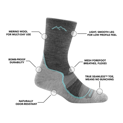 Women's Light Hiker Micro Crew Lightweight Sock