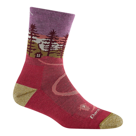Treeline Micro Crew Mittelschwere Wandersocke für Damen