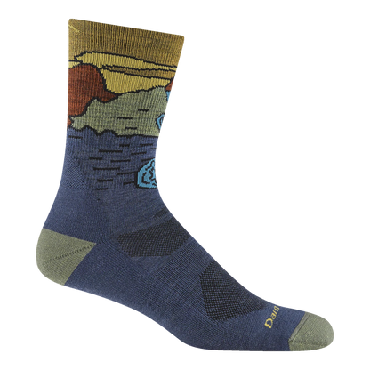 Men's Chasing Waterfalls Micro Crew Lightweight Hiking Socks