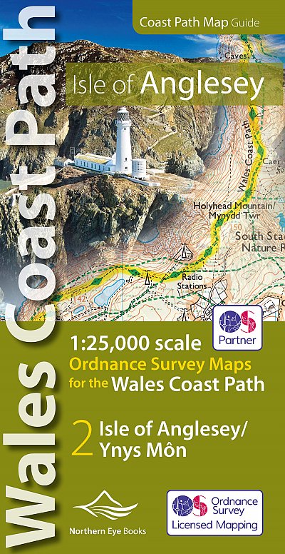 OS North Wales Coast Path Map - Isle of Anglesey