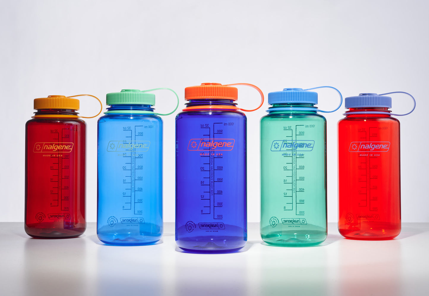 32oz 1L Wide Mouth Block Colour Water Bottle