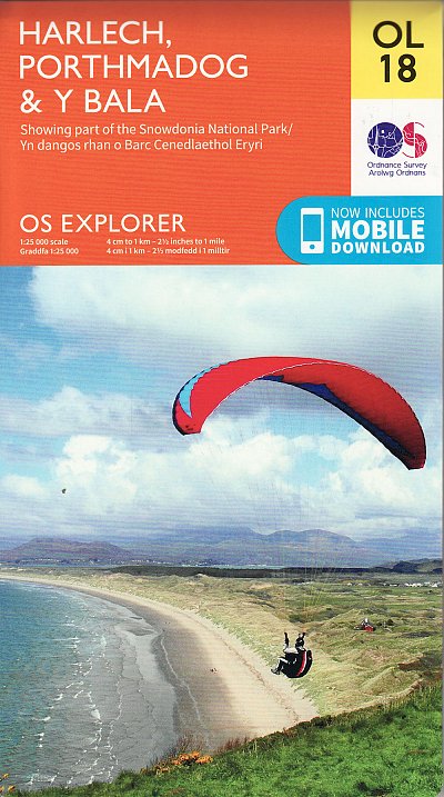 OS Explorer: Harlech, Porthmadog & Bala