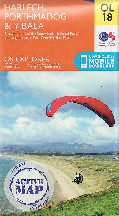 OS Explorer: Harlech, Porthmadog & Bala