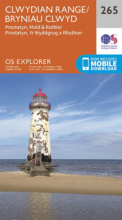 OS Explorer: Clwydian Range, Prestatyn, Mold and Ruthin