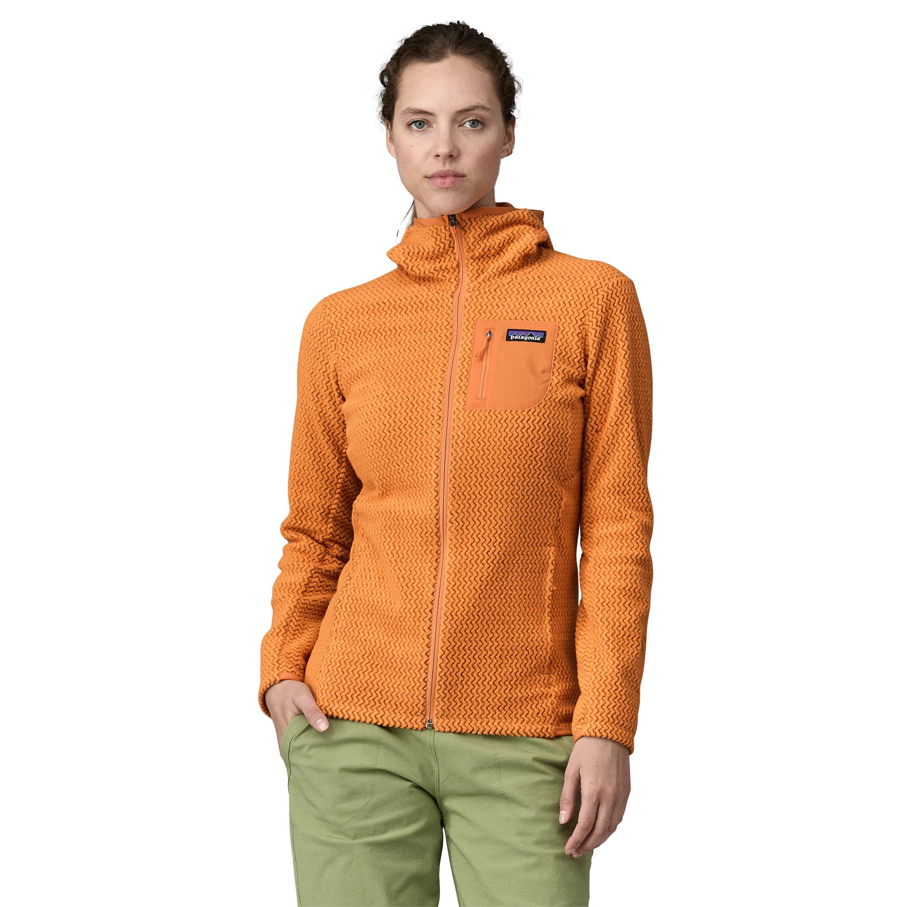 ウィメンズ R1® エア フルジップ フーディ – V12 Outdoor