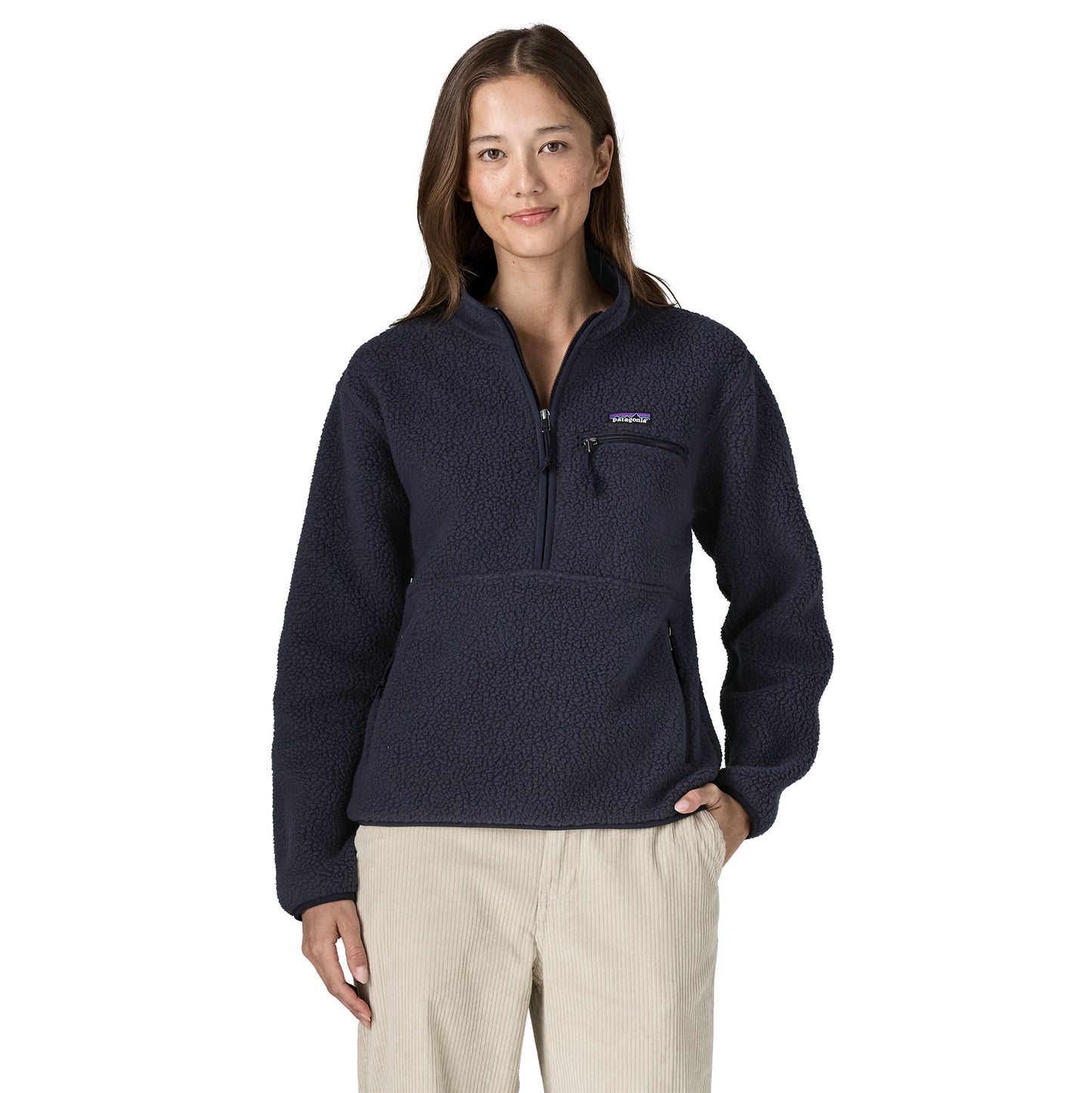 Women's Retro Pile Marsupial Fleece Pullover