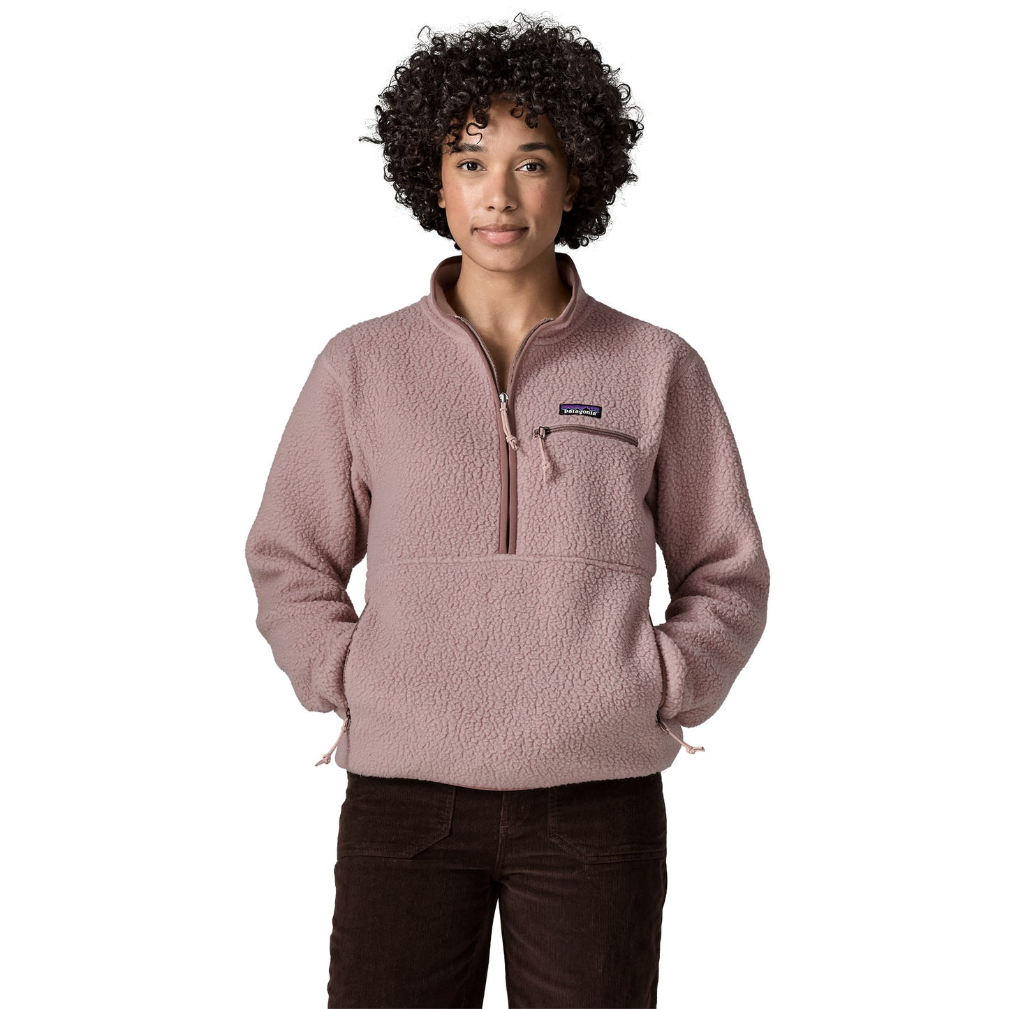 Women's Retro Pile Marsupial Fleece Pullover