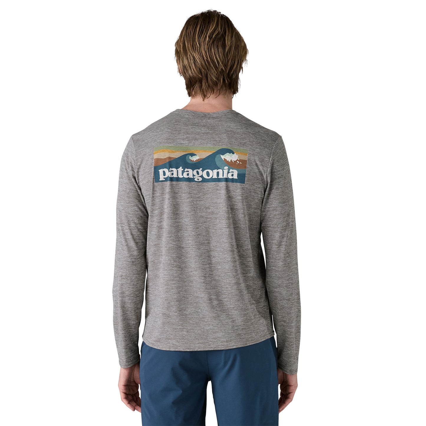 Mens's Long-Sleeved Capilene Cool Daily Graphic Shirt - Waters